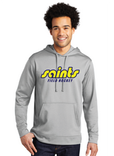 Performance Fleece Pullover Hooded Sweatshirt / Silver / Saints Field Hockey