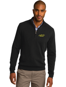 1/2-Zip Sweater / Charcoal Heather / Saints Field Hockey