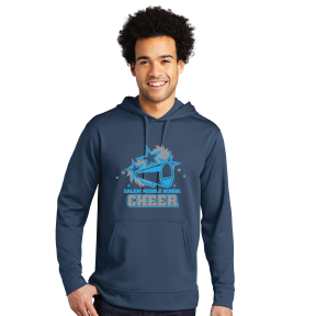 Performance Fleece Pullover Hooded Sweatshirt / Navy  / Salem Middle School Cheer