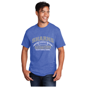 Core Cotton Tee / Heather Royal / Salem Middle School Football