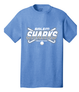 Cotton Short Sleeve Tee / Light Blue / Salem Middle School Field Hockey