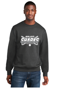 Fleece Crewneck Sweatshirt / Heather Charcoal / Salem Middle School Field Hockey