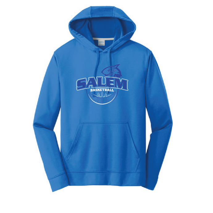 Performance Fleece Hooded Sweatshirt / Royal / Salem Middle School Boys Basketball