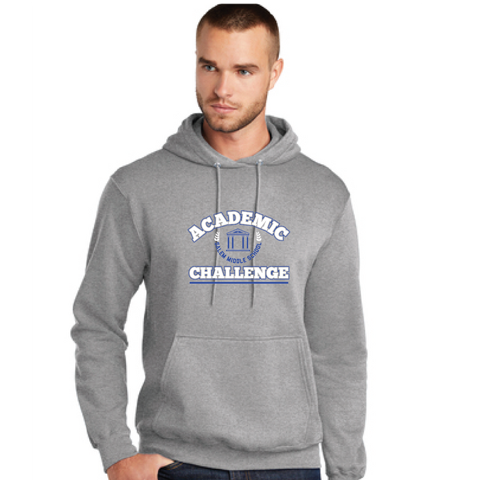 Core Fleece Hooded Sweatshirt / Athletic Heather / Salem Middle School Academic Challenge