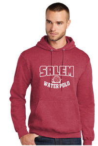Core Fleece Pullover Hooded Sweatshirt / Heather Red / Salem High School Water Polo