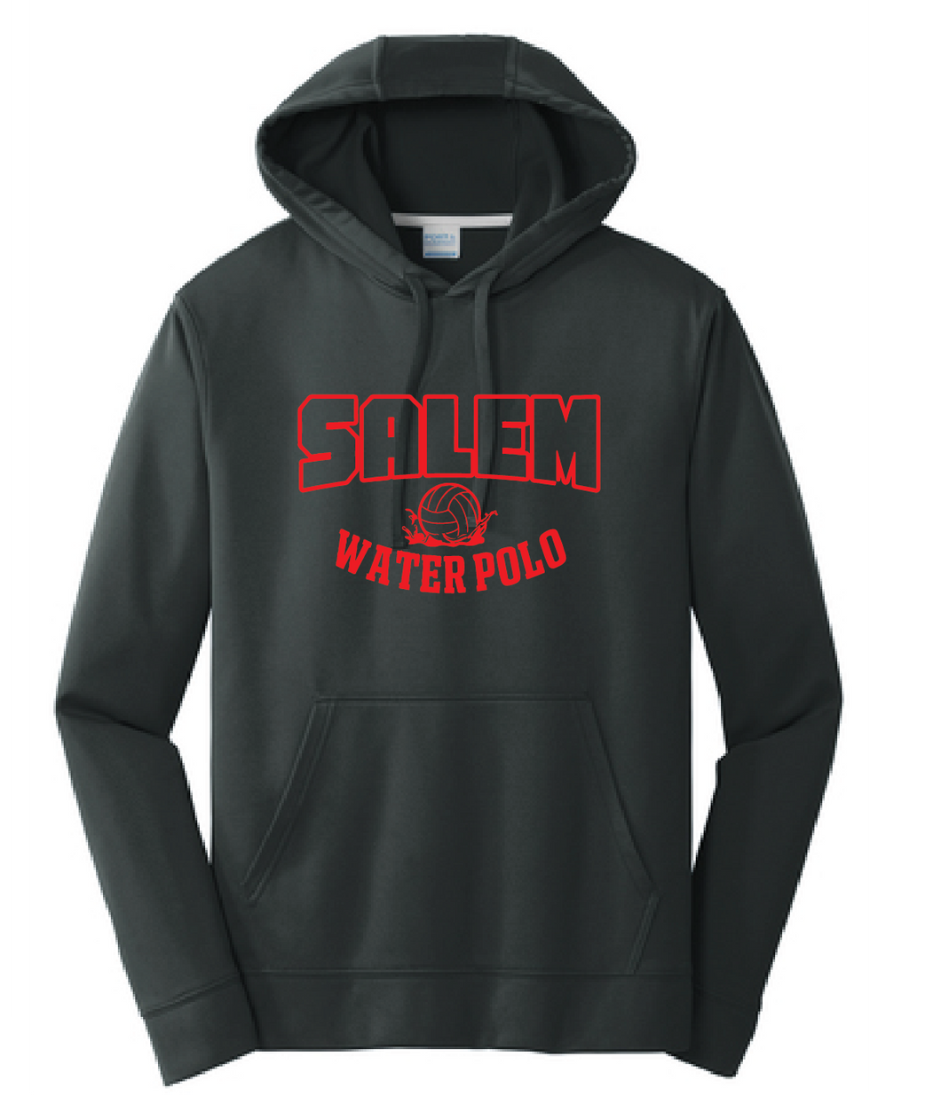 Performance Fleece Hooded Sweatshirt / Black / Salem High School Water Polo