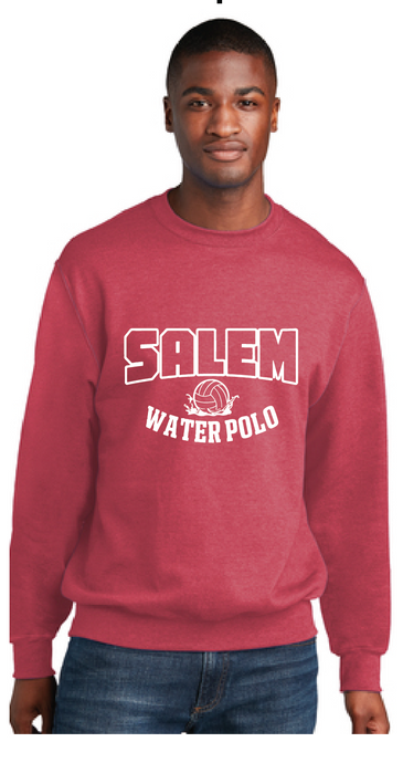 Core Fleece Crewneck Sweatshirt / Heather Red / Salem High School Water Polo