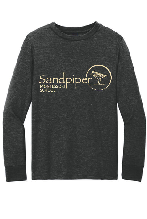 Perfect Triblend Long Sleeve Tee (Adult & Youth) / Black Frost / Sandpiper Montessori