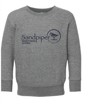 Toddler Fleece Crewneck Sweatshirt / Granite Heather / Sandpiper Montessori