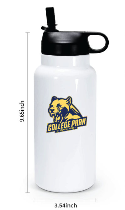 30oz Stainless Steel Water Bottle / College Park Elementary
