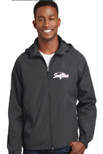 Hooded Raglan Jacket / Graphite / Bayside Middle School