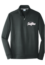Fleece 1/4-Zip Pullover Sweatshirt / Black / Great Neck Swifties