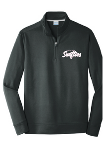 Fleece 1/4-Zip Pullover Sweatshirt / Black / Great Neck Swifties