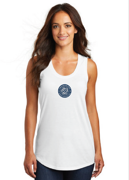 Women’s Triblend Racerback Tank / White / Landstown High School Water Polo