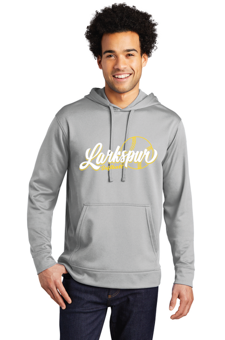 Performance Fleece Pullover Hooded Sweatshirt / Silver / Larkspur Middle School Softball