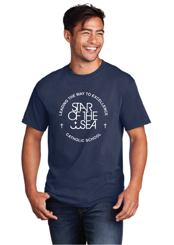 Core Cotton Tee (Youth & Adult) / Navy / Star Of The Sea
