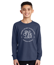 Long Sleeve Core Cotton Tee (Youth & Adult) / Navy / Star Of The Sea