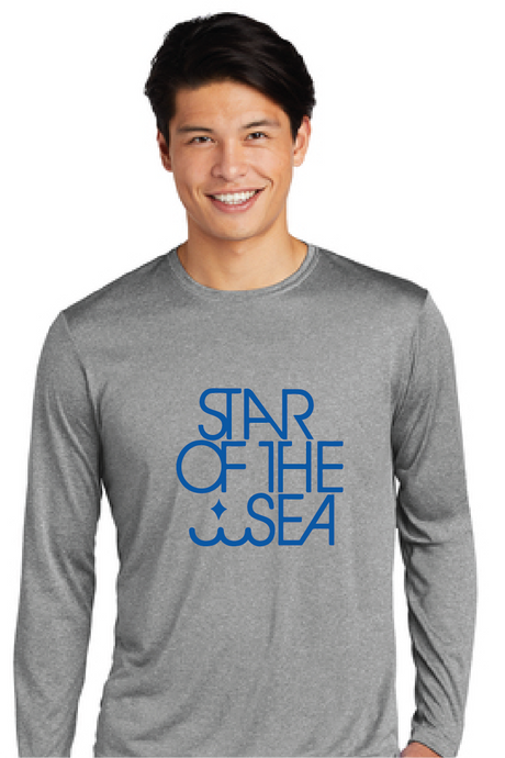 Long Sleeve Heather Contender Tee / Graphite / Star of the Sea Staff