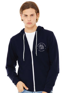 Unisex Sponge Fleece Full-Zip Hoodie / Navy / Star of the Sea Staff