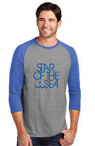 Perfect Tri 3/4-Sleeve Raglan / Royal Frost / Star of the Sea Staff