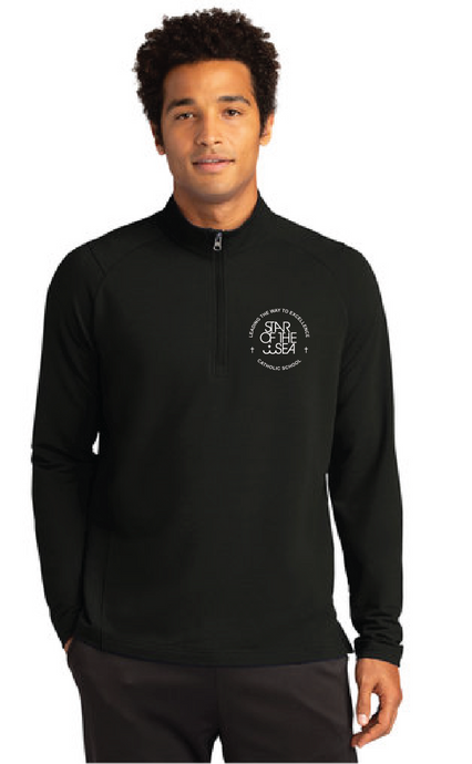 Flex Fleece 1/4-Zip / Black / Star of the Sea Staff