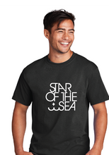 Cotton Tee and Flannel Pants Pajamas (Youth & Adult) / Black / Red & Black Buffalo / Star of The Sea