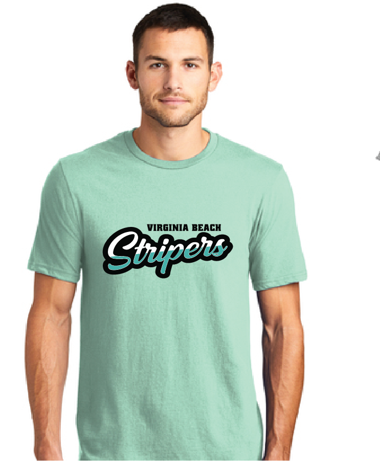 Softstyle Unisex Tee / Mint / Virginia Beach Stripers Baseball