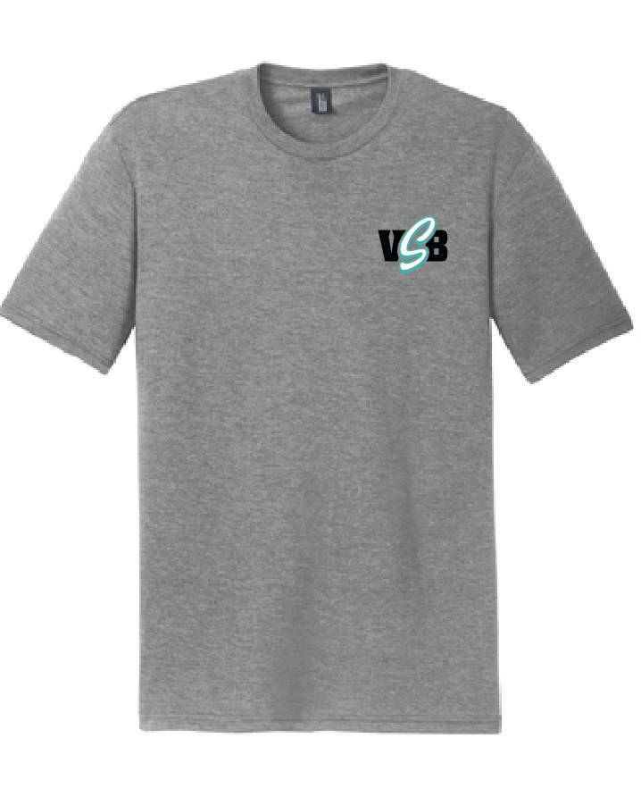 Triblend Softstyle Tee / Heather Grey / Virginia Beach Stripers Baseball