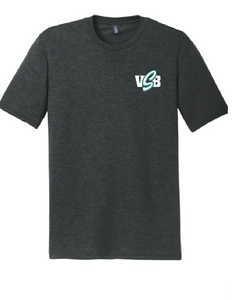 Softstyle Triblend Tee / Black Frost / Virginia Beach Stripers Baseball