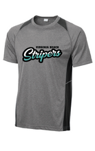 Heather Colorblock Contender Tee / Black/ Heather Grey / Virginia Beach Stripers Baseball