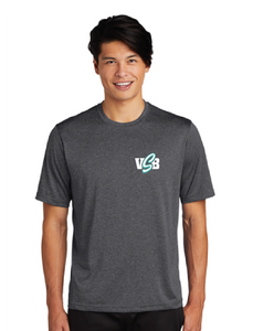 Heather Contender Tee (Youth & Adult) / Graphite Heather / Virginia Beach Stripers Baseball