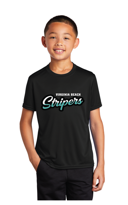 Performance T-shirt (Youth and Adult) / Black / Virginia Beach Stripers Baseball