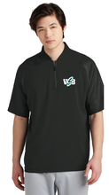 Cage Short Sleeve 1/4-Zip Jacket (Youth & Adult) / Black / Stripers Baseball