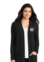 Ladies Concept Long Pocket Cardigan / Black / Three Oaks Elementary School Staff