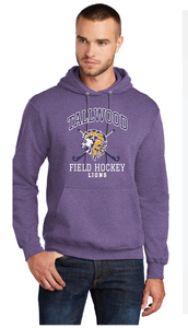 Core Fleece Pullover Hooded Sweatshirt  / Purple / Tallwood High School Field Hockey