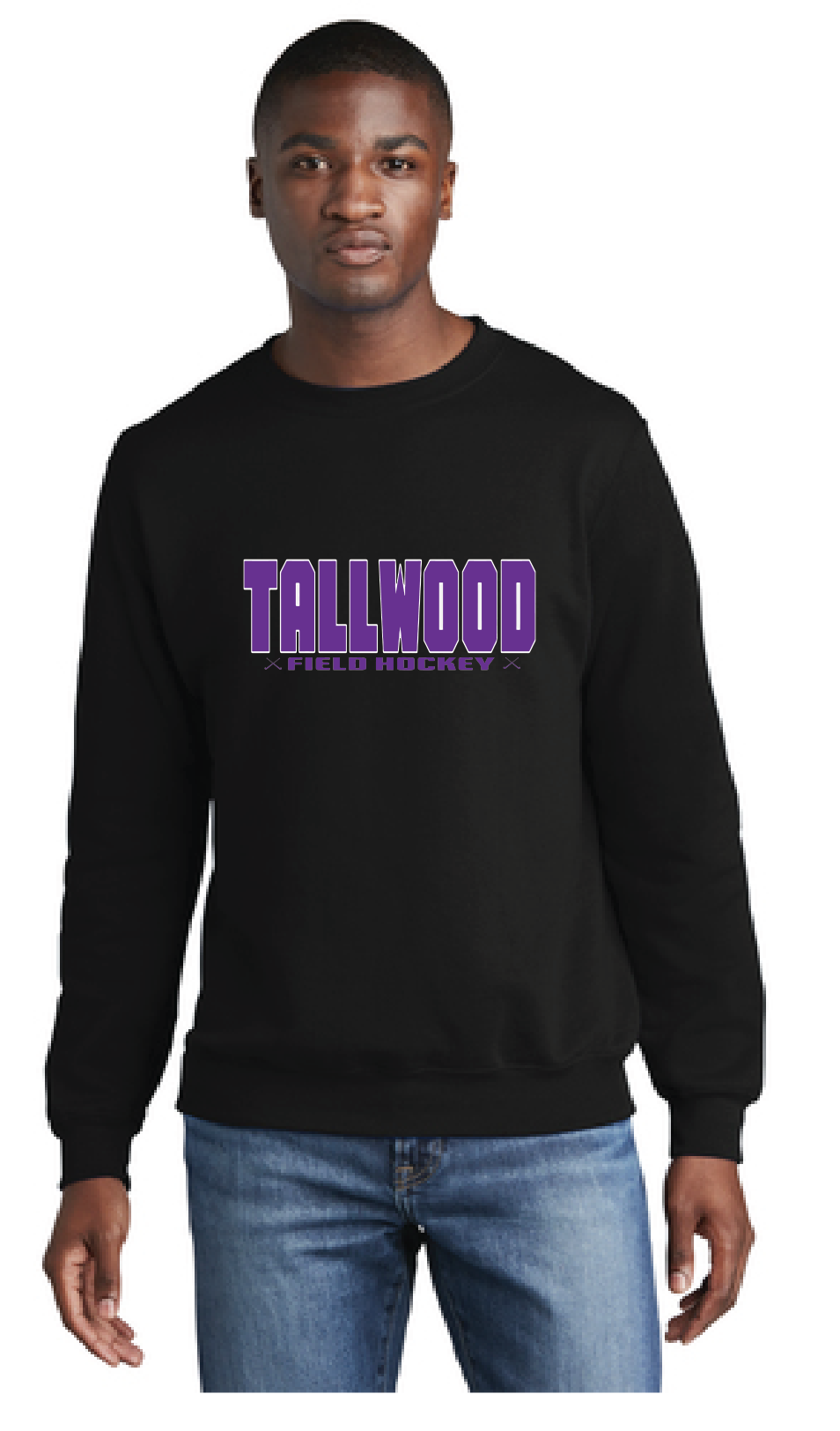 Core Fleece Crewneck Sweatshirt / Black / Tallwood High School Field Hockey