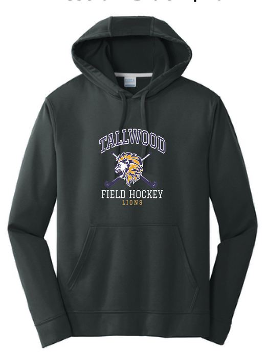 Performance Fleece Hooded Sweatshirt / Black / Tallwood High School Field Hockey