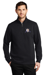 Slub Fleece 1/4-Zip Pullover / Black / Tallwood High School Field Hockey