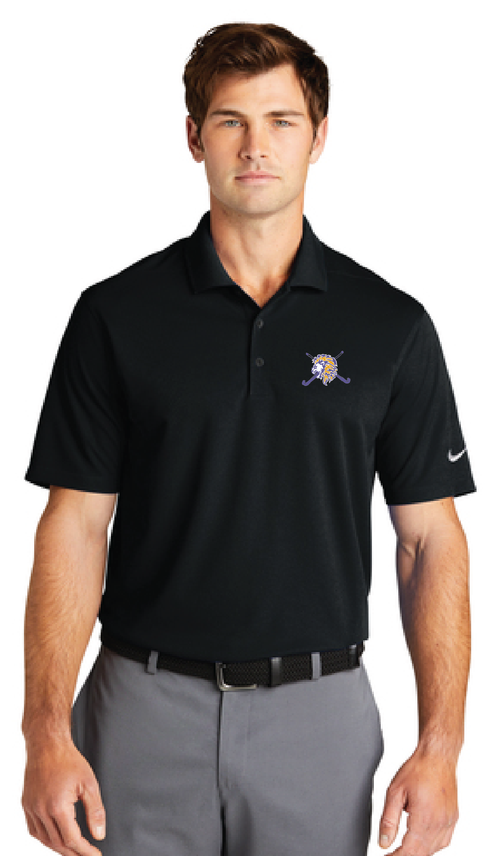 Nike Dri-FIT Micro Pique Polo / Black / Tallwood High School Field Hockey