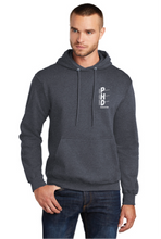 Fleece Pullover Hooded Sweatshirt / Heather Navy / VBCPS Health and PE