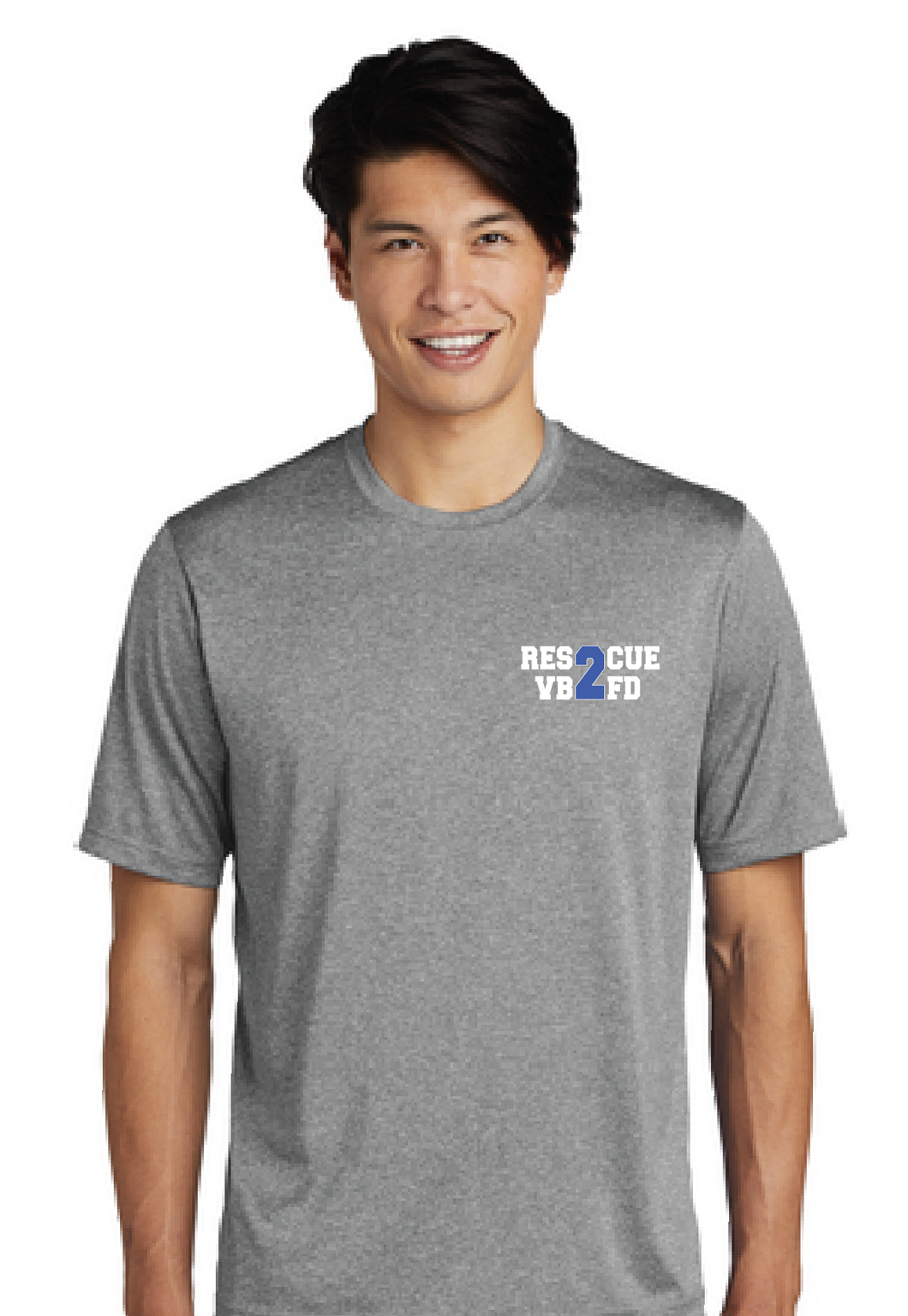 Heather Contender Tee / 4 Colors / Virginia Beach Fire Department Station 7 / Rescue 2