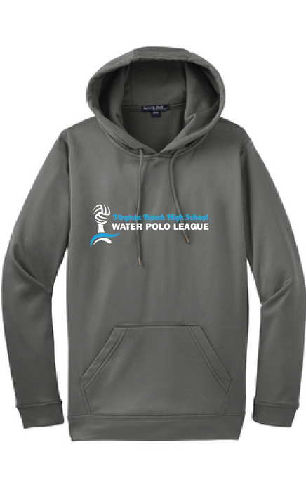 Performance Fleece Hooded Pullover / Dark Smoke Grey / Virginia Beach High School Water Polo League