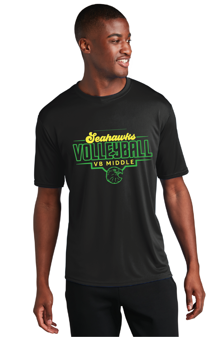 Performance Tee / Black / Virginia Beach Middle School Volleyball