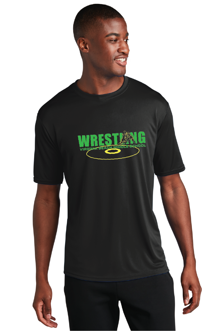 Performance Tee / Black / Virginia Beach Middle School Wrestling