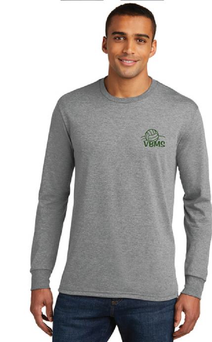 Long Sleeve Softstyle Tee  / Grey Frost / Virginia Beach Middle School Volleyball