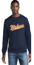 Core Fleece Crewneck Sweatshirt (Youth & Adult) / Navy / Wahoos Baseball