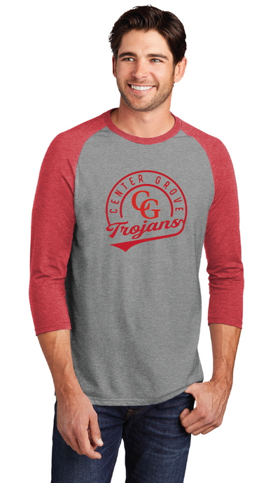 Perfect Triblend 3/4-Sleeve Raglan / Grey Red / Walnut Grove Elementary School