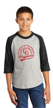 Youth Colorblock Raglan Jersey / Heather Grey/ Black / Walnut Grove Elementary School