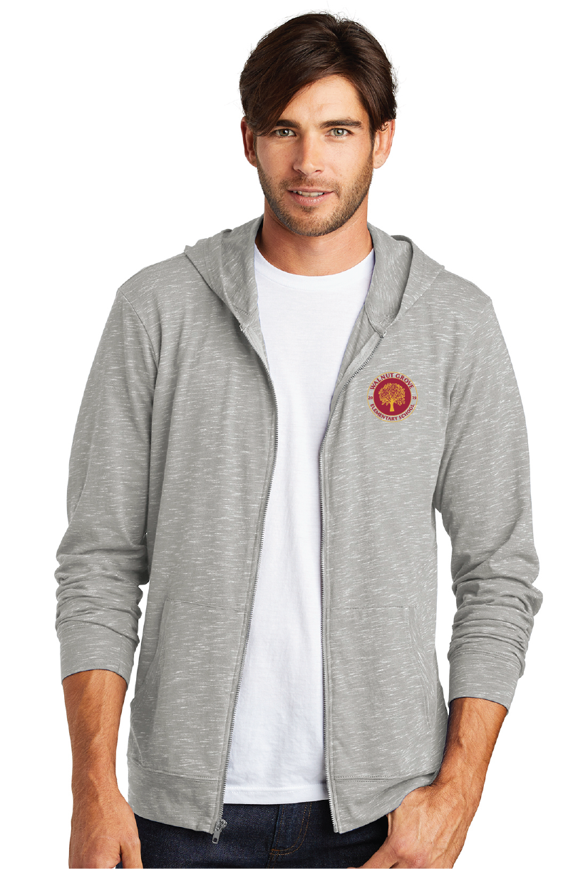 Medal Full-Zip Hoodie / Light Grey / Walnut Grove Elementary School Staff