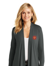 Ladies Concept Open Cardigan / Grey / Walnut Grove Elementary School Staff